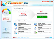 PC Optimizer Pro Provides Pc Speed up screenshot